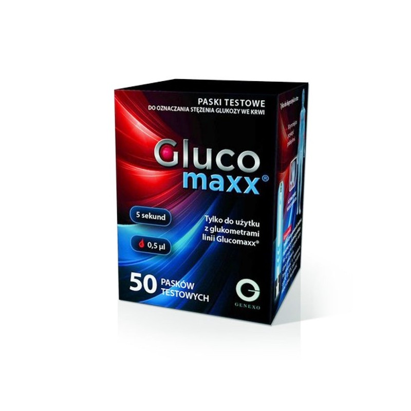 Paski Glukomaxx, do pomiaru glukozy