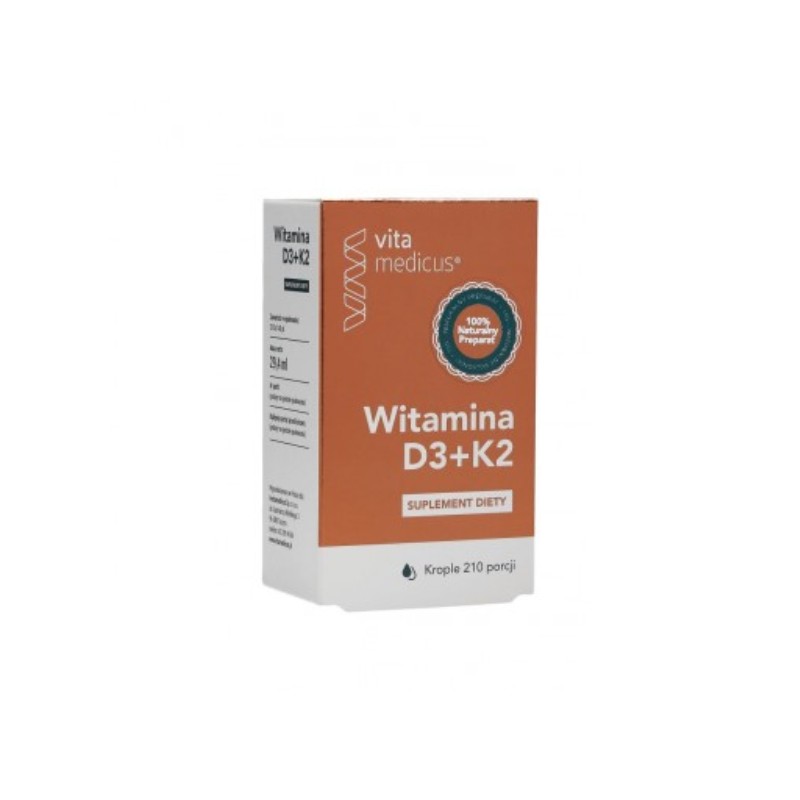 Witamina D3 2000IU + K2MK7 VitaMedicus, w kroplach 29,4 ml