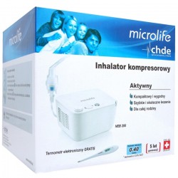 Inhalator tłokowy Microlife NEB 200 + termometr GRATIS