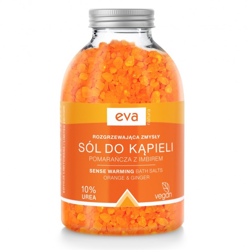 Sól do kąpieli Eva Natura Pomarańcza z imbirem 10% urea 400 g