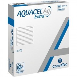 Aquacel Extra Ag opatrunek chłonny Hydrofiber, antybakteryjny ze srebrem