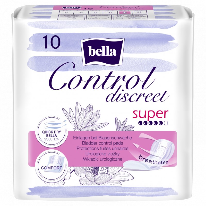 Podpaski urologiczne dla kobiet Bella Control Discreet Super