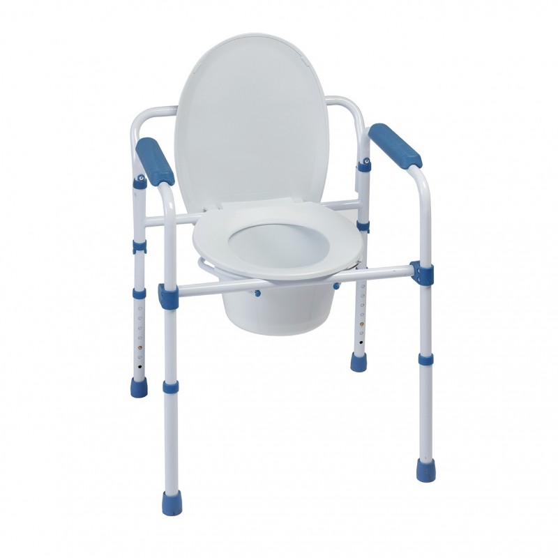 Składany fotel sanitarny Bluee Steel 3w1